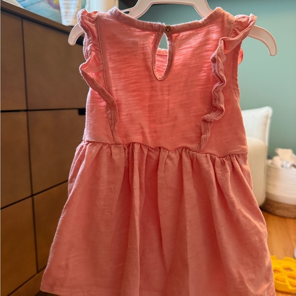 Charming Pink Ruffle Baby Dress - Picture 3 of 4